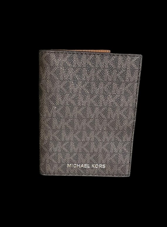 Michael Kors Jet Set Travel Passport Holder Wallet Brown Etsy Canada