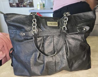 COACH Black Signature Studded Shoulder Tote Bag G0867-F12853 - Etsy