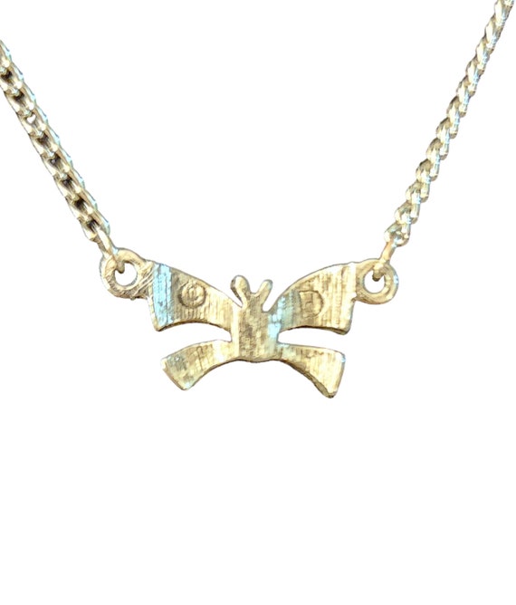 Small butterfly chocker necklace - image 5
