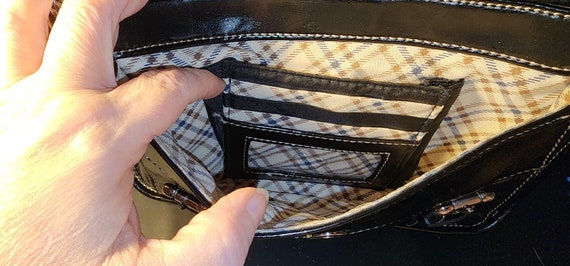 Giani Bernini Black Shoulder Crossbody Bag 5 Comp… - image 10