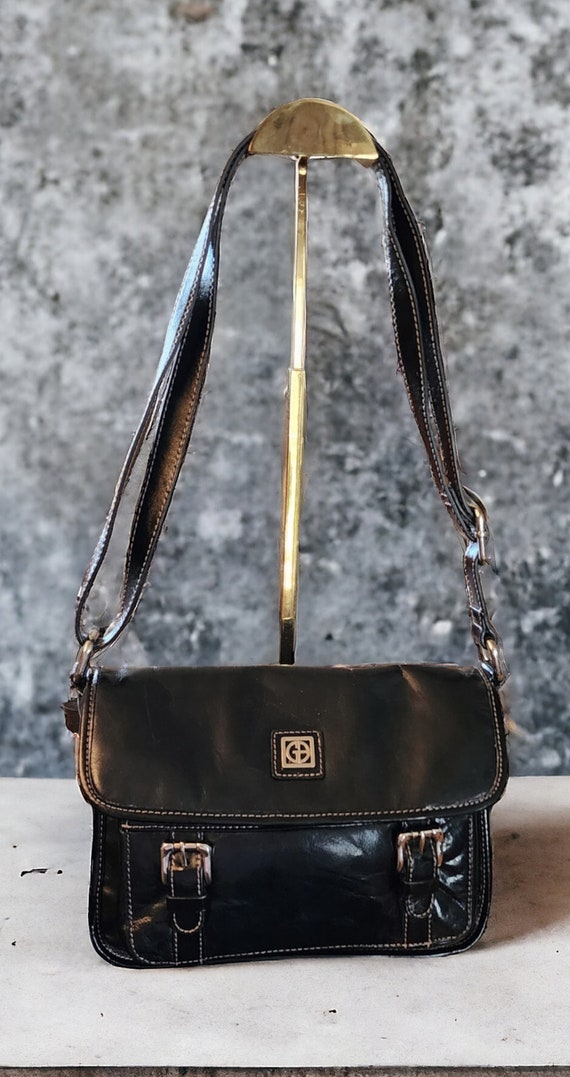 Giani Bernini Black Shoulder Crossbody Bag 5 Comp… - image 1