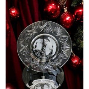Waterford Crystal 1979 Christmas collectible decorative plate 8&quot;