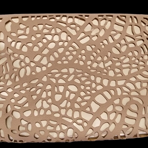 IVANKA TRUMP Gold Laser Cut Clutch Card Holder Bag/Purse