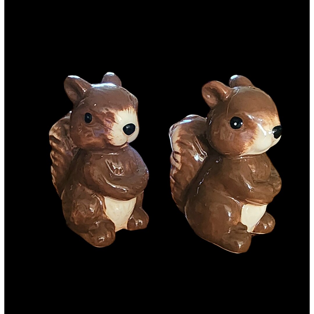 Vintage Squirrel Salt and Pepper Shakers Etsy