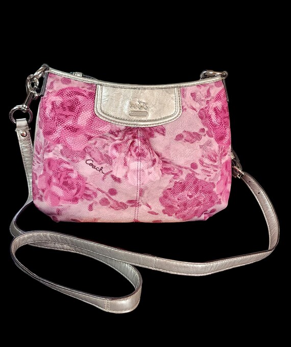 Vintage Limited Edition Coach Small Floral Rose M… - image 10