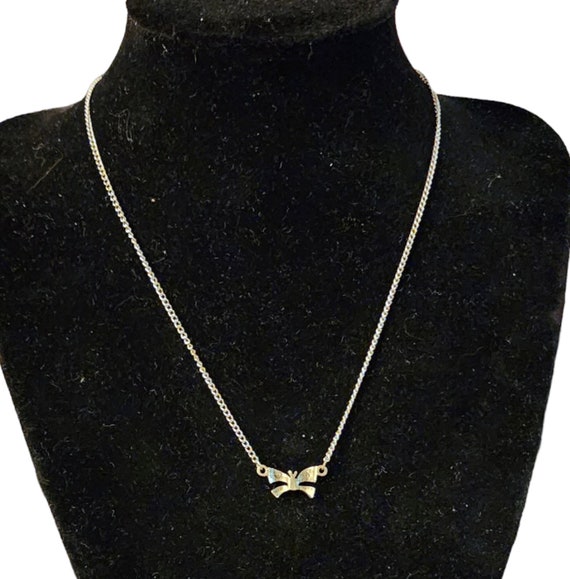 Small butterfly chocker necklace - image 2