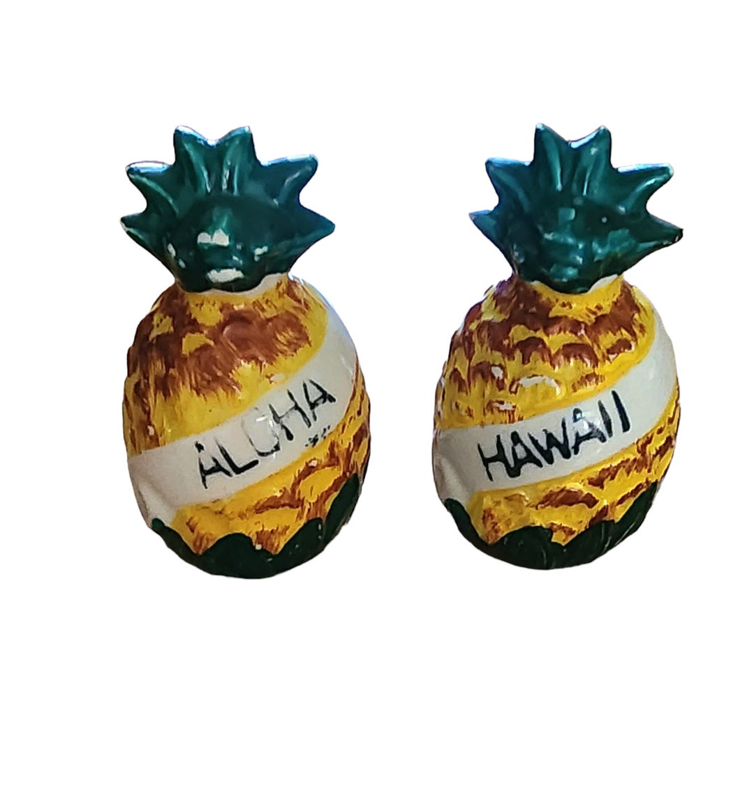 Vintage Pineapple Salt and Pepper Shakers Etsy