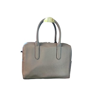Cartable gris en similicuir Steve Madden, sac porté épaule