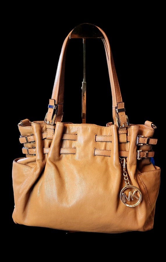 Michael Kors Edie shoulder bag satchel large beige