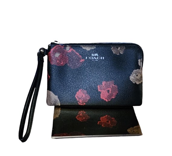 財布・小物その他 COACH Halftone Floral Corner Zip F55824 Coach Corner Zip Halftone Floral Print Wristlet F55824 100