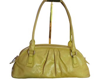 Hobo International yellow green leather handbag