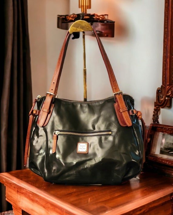 Dooney Bourke Nina Large Patent Leather Satchel Etsy