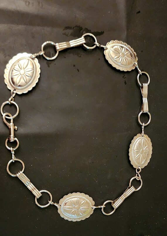 Silver tone Concho Belt