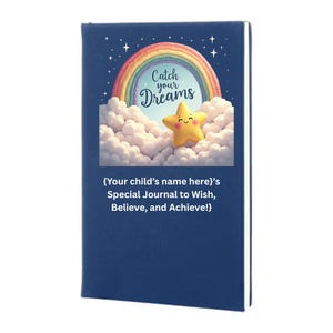 Diario infantil con nombre personalizado, diario para niños, cuaderno GOAL para niños, regalo de cumpleaños infantil, regalo de Navidad, cuaderno infantil