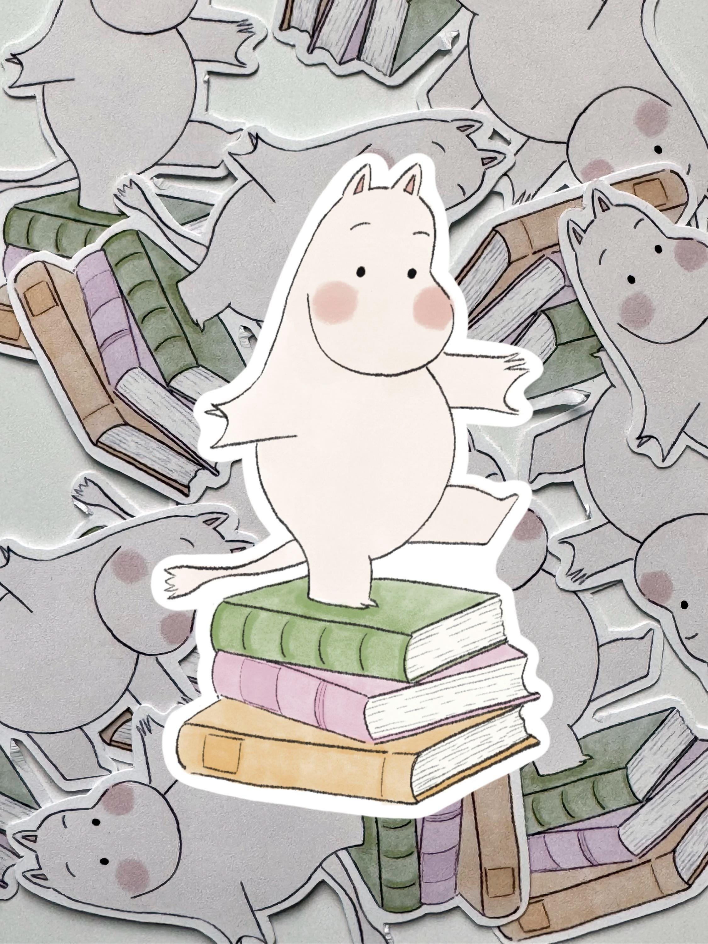 Moomin Book Sticker | Matte/Glossy Vinyl Sticker