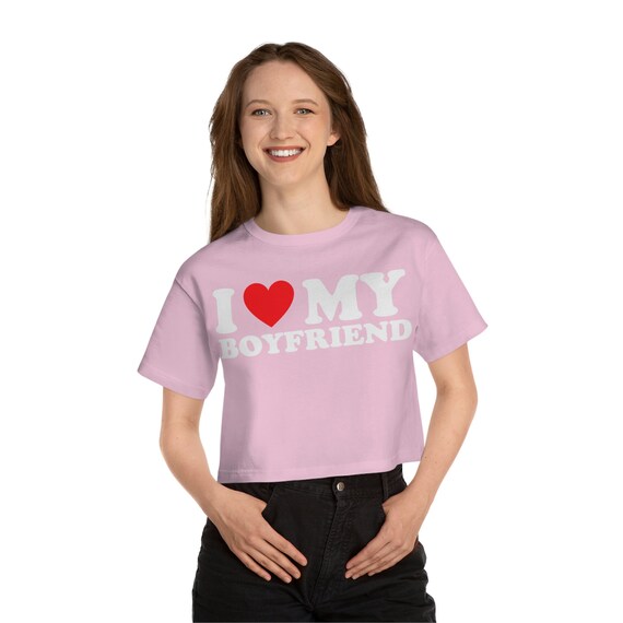 Custom Photo I Love My Boyfriend Dark Shirt - Valentine's Day Gift...
