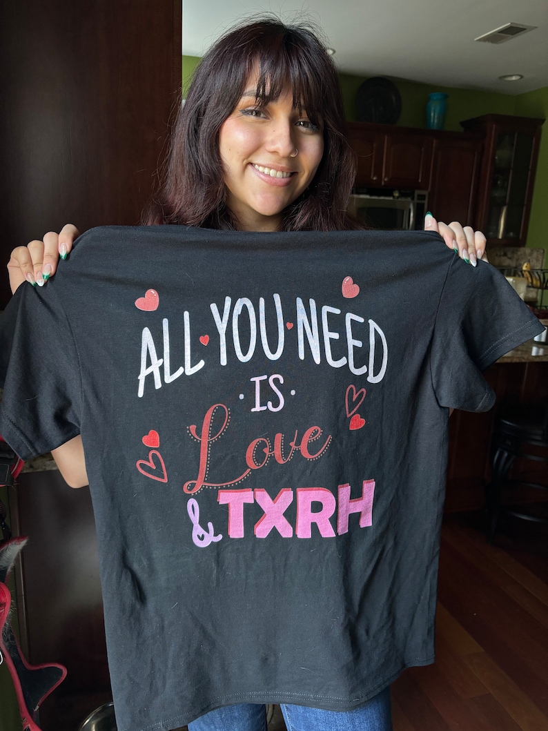 Texas Roadhouse Custom Love Shirt Custom Texas Roadhouse Uniform Etsy