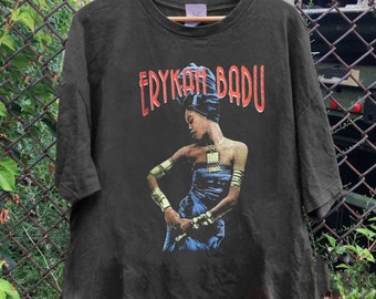 Erykah Badu Vintage Shirt, 90s Erykah Badu Graphic Shirt, Erykah Badu Vintage Shirt, Music Rock, Gifts for Fans, Gift For Women shirt