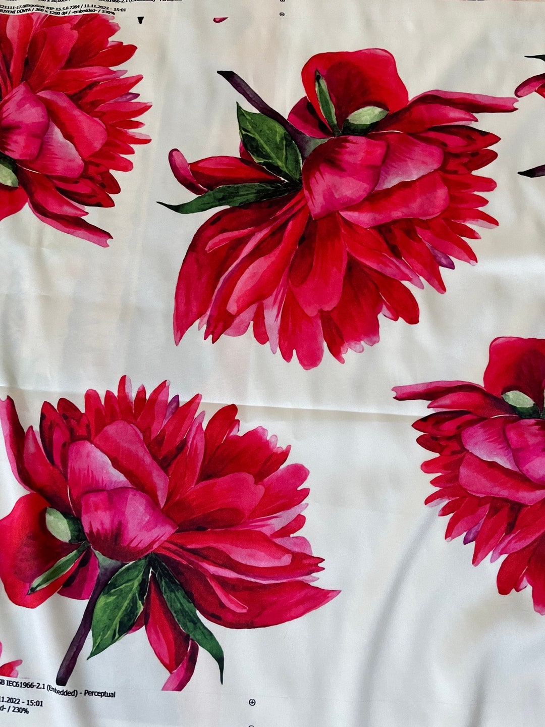 Prairie Bison Hunt Pink Satin Fabric By the Yard Pre Order