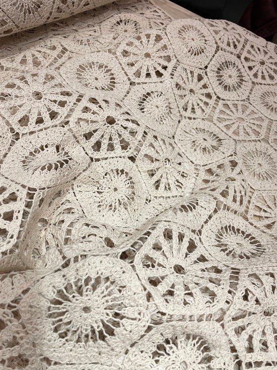 Knit cheap lace fabric