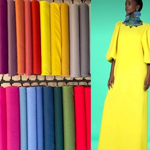Solid Color Winter Crepe Fabric-Dress-Jacket-Pants Suit You can sew an evening dress.