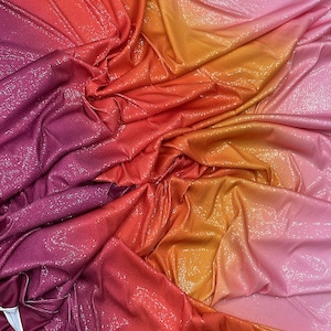 Ombre Sequin Fabric - Lycra Dress Evening Dress Fabric-lr