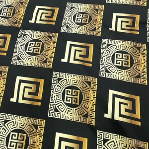 Baroque Pattern Crepe Fabric, Highquality Fabric-(printed on the desired fabric - crepe-linen-chiffon-satin)lr