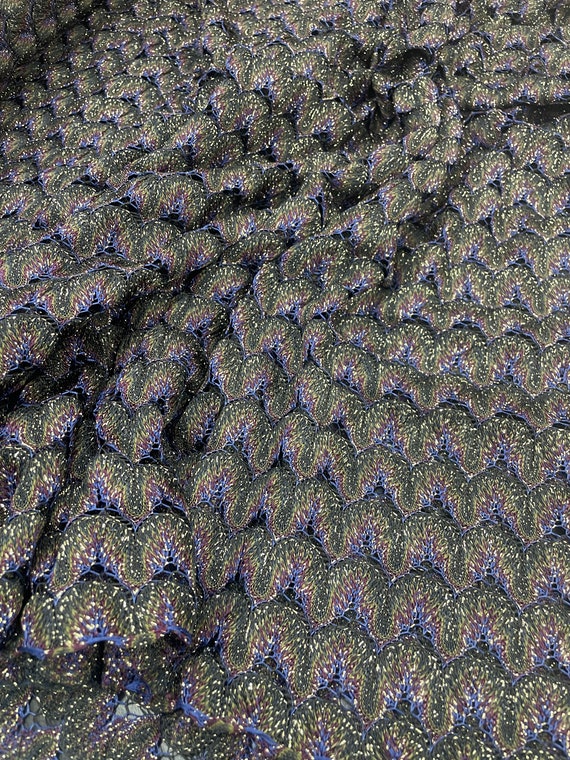 Knit Jersey Fabric , by the yard , Glittery Fabric -cnp