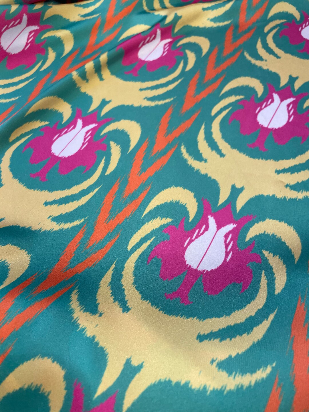 Ethnic Authentic Silky Satin Fabric the Dress Does Not Wrinkle With