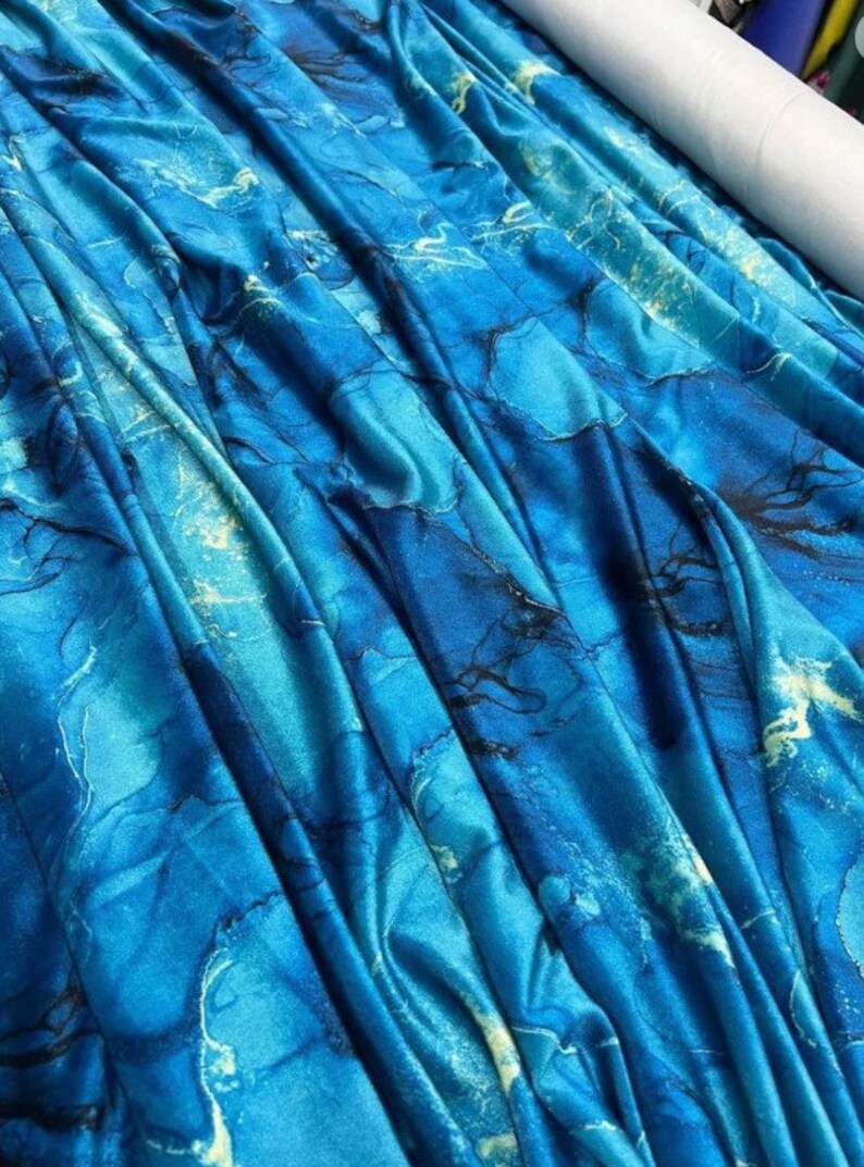 10 Colour , Tie Dye Pattern Satin Fabric, by the Yardfre Shipping Etsy
