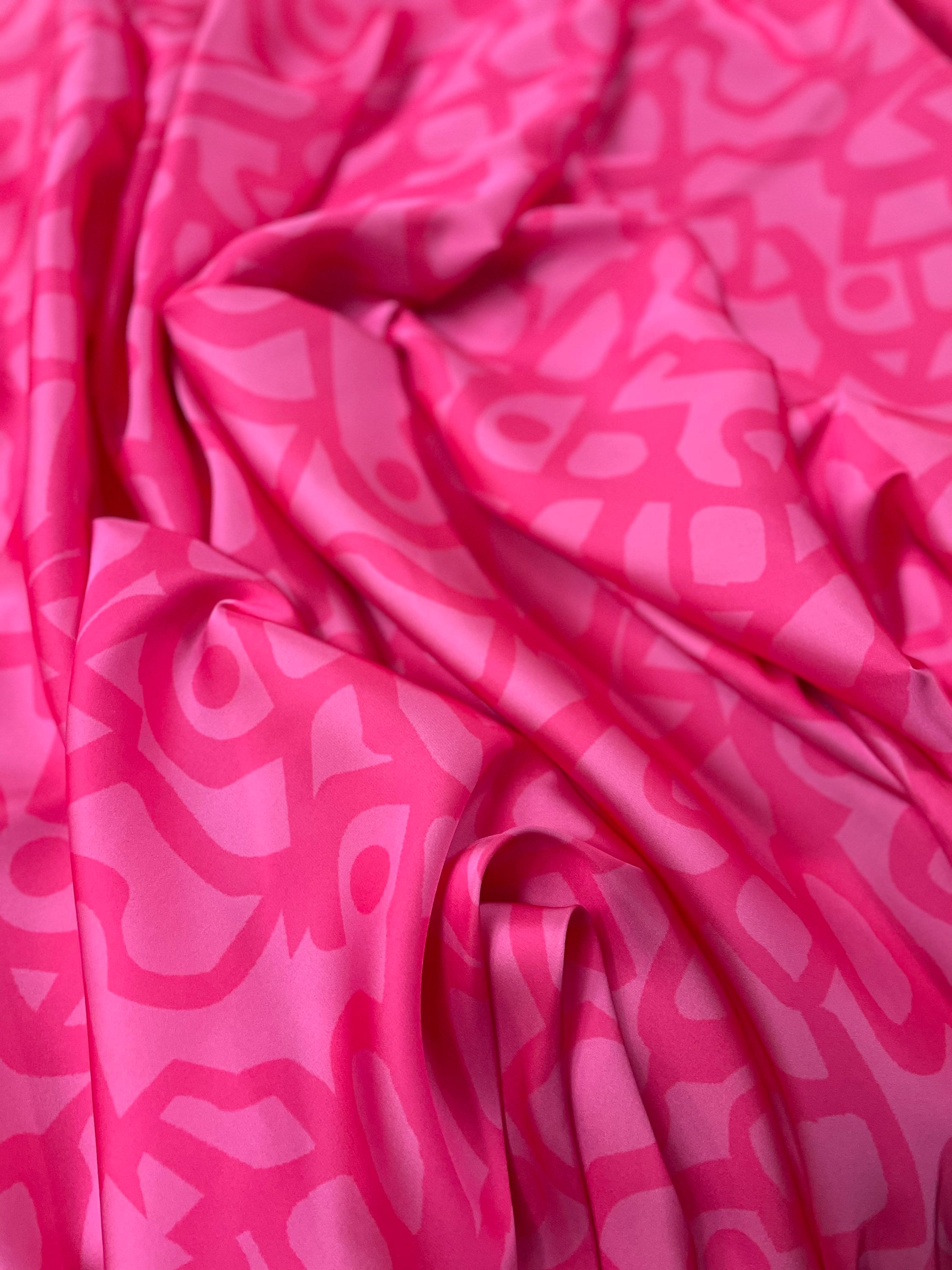Hot Pink Silk Fabric -  Canada