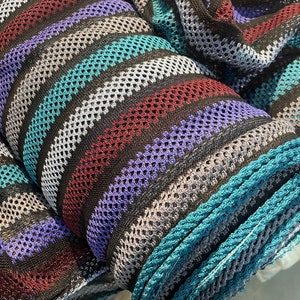 Mesh Knitted Multicolor Dressing Fabric-MB