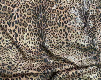 Sequin Flexible Fabric ---LEOPARD Pattern,