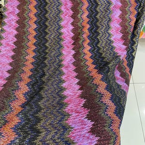 Knitted Fabric  Zigzag Design Awesome Cool-Dress-Pants Style Elegance-nv