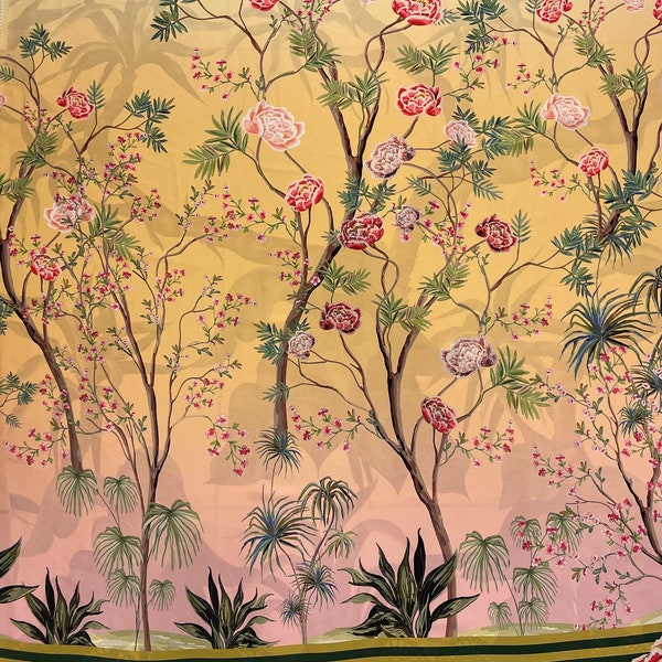 Board Pattern Fabric- Silky Satin Fabric For Custom Kimono Dress