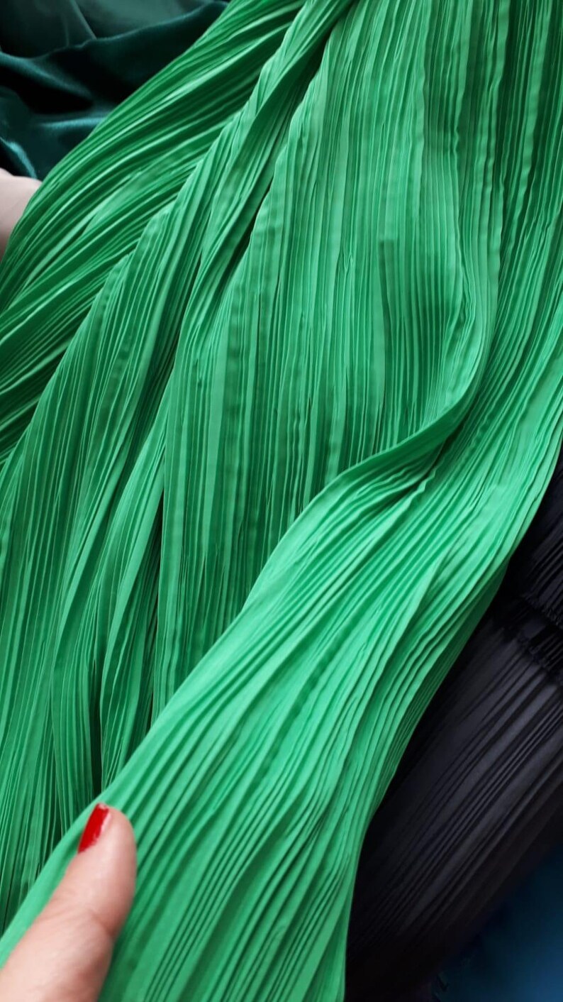 Pleated Special Fabrics crepesatinchiffon All Kinds of Etsy