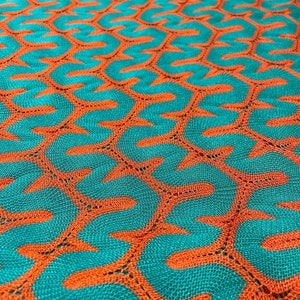Knitted Fabric Orange-Green Awesome Cool-Dress-Pants Style Elegance