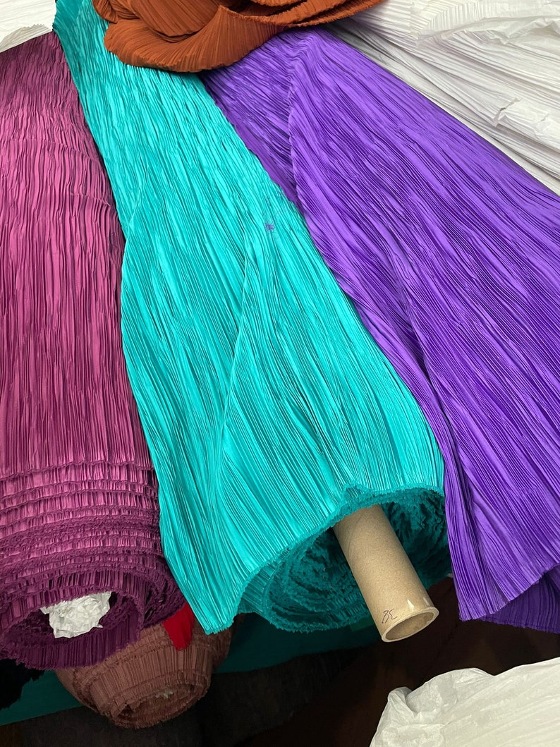Pleated Special Fabrics crepesatinchiffon All Kinds of Etsy