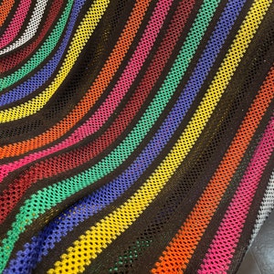 Mesh Knitted Multicolor Dressing Fabric-MB
