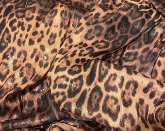 Sequin Flexible Fabric ---LEOPARD Pattern,