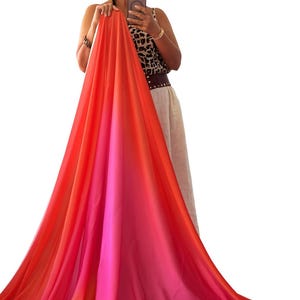 Silky Ombre Chiffon Fabric - 59&quot; Wide - Dressmaking & Sewing
