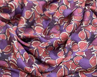 Purple Fig Silky Satin Fabric: Apparel & Upholstery, 59" Wide