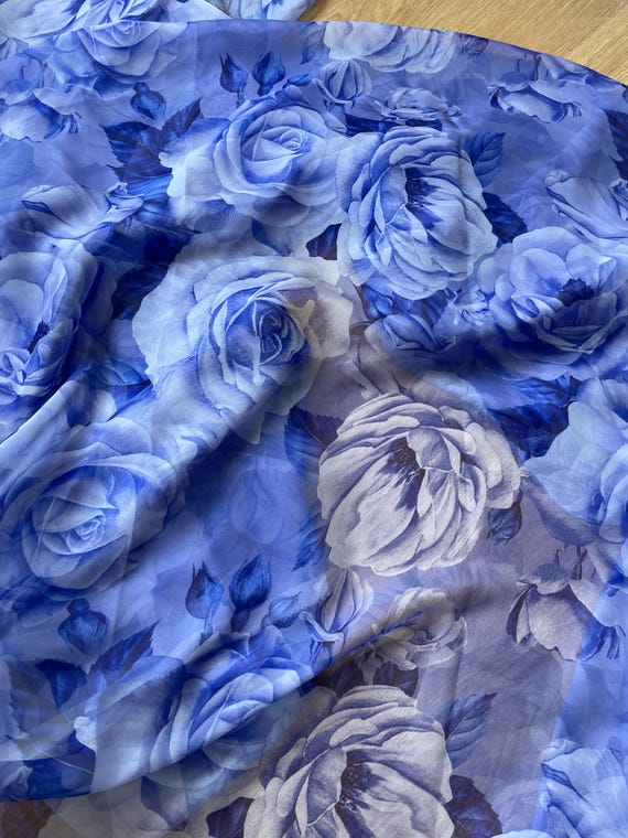 Farbe Rosen Chiffon Stoff, Exclusieve Muster Kleiderstoff (auf