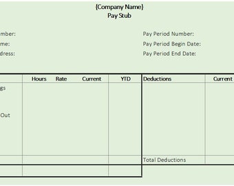 Talón de pago / Recibo de pago / Declaración de pago / Plantillas Excel y PDF / Descarga digital / Editable / Opción de 2 hojas en una página / A4, Tamaños carta