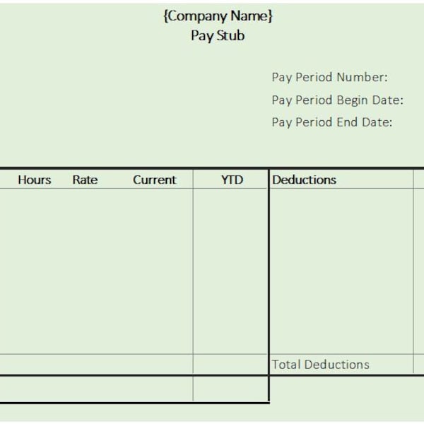 Talón de pago / Recibo de pago / Declaración de pago / Plantillas Excel y PDF / Descarga digital / Editable / Opción de 2 hojas en una página / A4, Tamaños carta