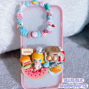 Molly candy toy iPhone case made with cream glue.