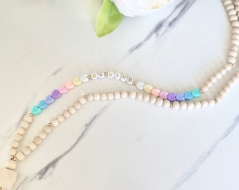 Be Kind Rainbow Lanyard, Teacher Beaded Lanyard, Teacher Lanyard, Rainbow Lanyard, Back to School Lanyard, Teacher Gift