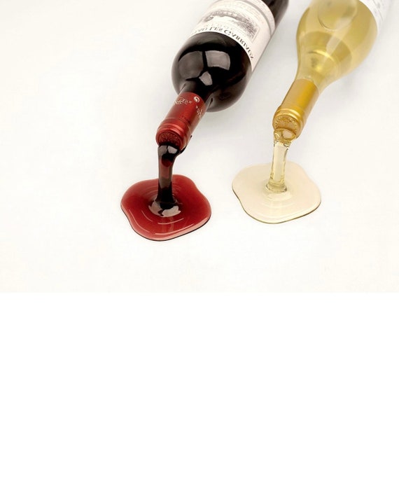 Spilled wine bottle holder new arrivals