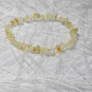 Citrine Bead Bracelet Bracelet Positive Energy Stones 3-6 mm Length 17 cm