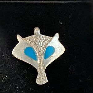 Rare Find Silver 925 Unique Minimalist FOX pendant